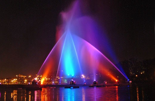 Ada Ciganlija laser and water show