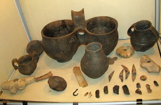 Kitchen utensils and tools from Vinča