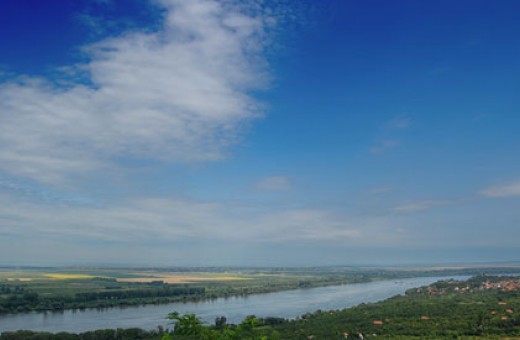 The Danube river somewhere in the Banat