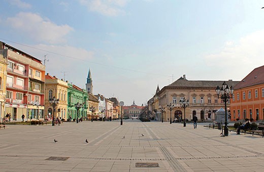 The town square in Sombor