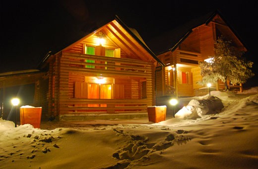 Noću, Villa Natural Wood - Zlatibor