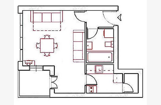 Raspored prostorija, Apartman Skadarlija 8 - Beograd