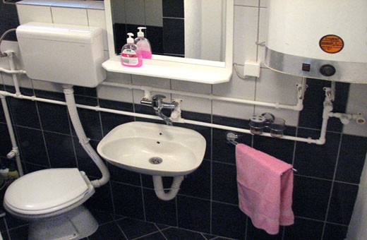 Apartman1 kupatilo, Apartmani Slavica - Jagodina