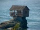 Wooden house on Drina river