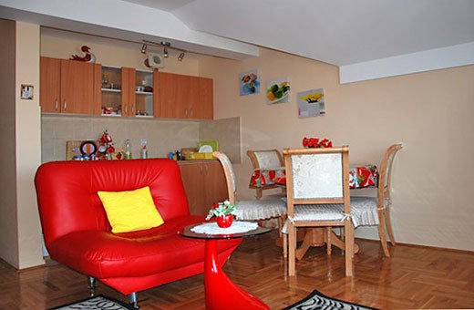Kitchen, Red apartment - Apartments Makojevic, Vrnjačka banja