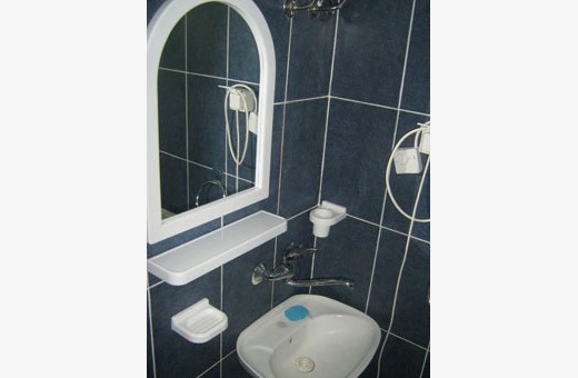 Plavi apartman kupatilo, Apartmani Dimitrijević - Vrnjačka Banja